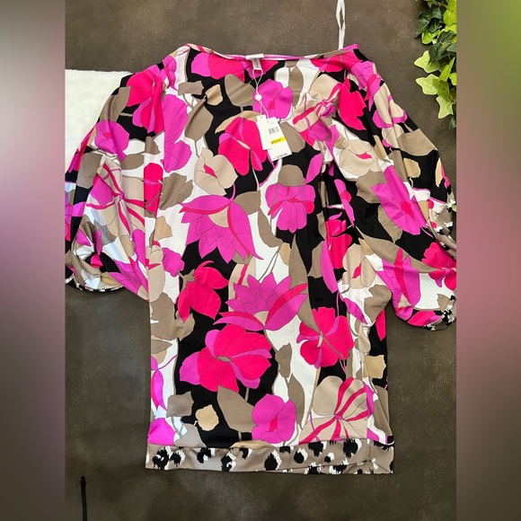 TRINA TURK Lynx Swim Tunic Sarong Coverup Size Medium NWT - Picture 5 of 6